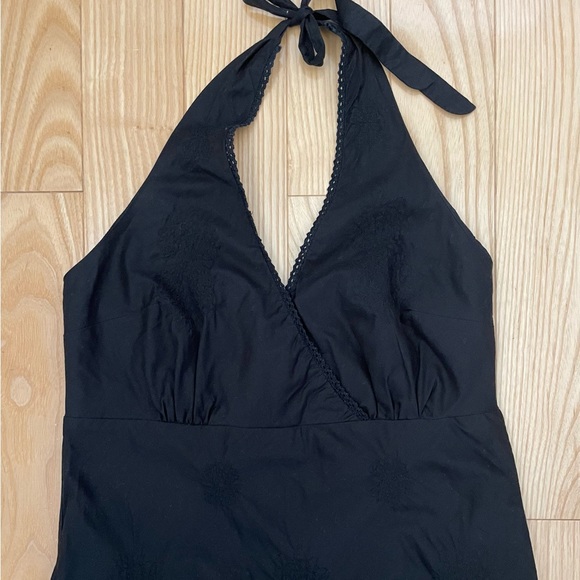 Jcrew Embroidered Halter Midi Sun Dress - Picture 2 of 5